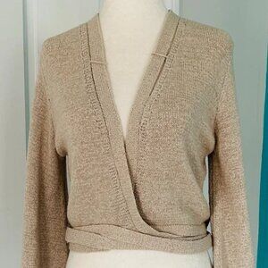 DOLPHINS Ballerina Waffle Knit Wrap Sweater (size S)